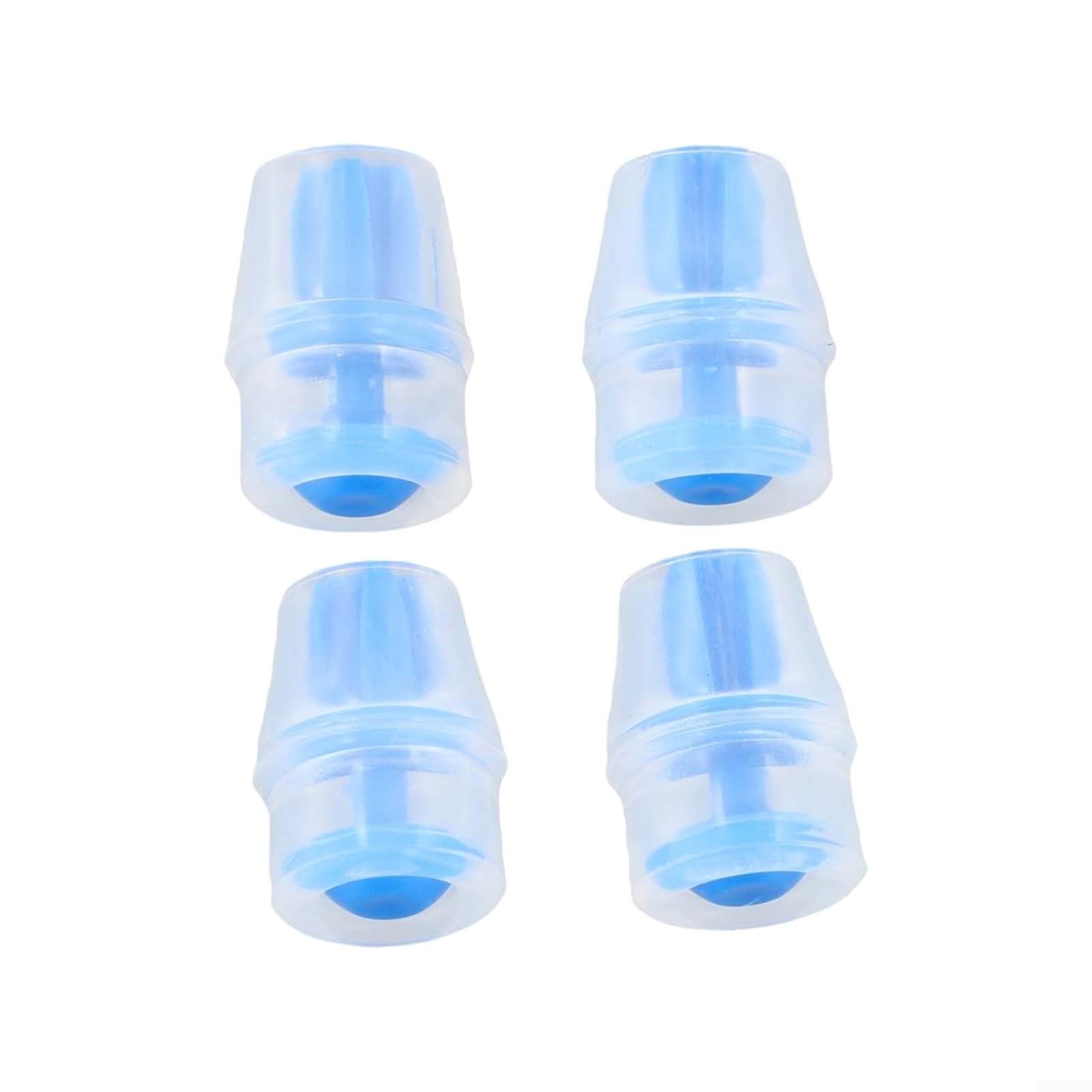 4Pcs Silicone Hydration Pack Bite Valve Replacement Mouthpiece(Bule)