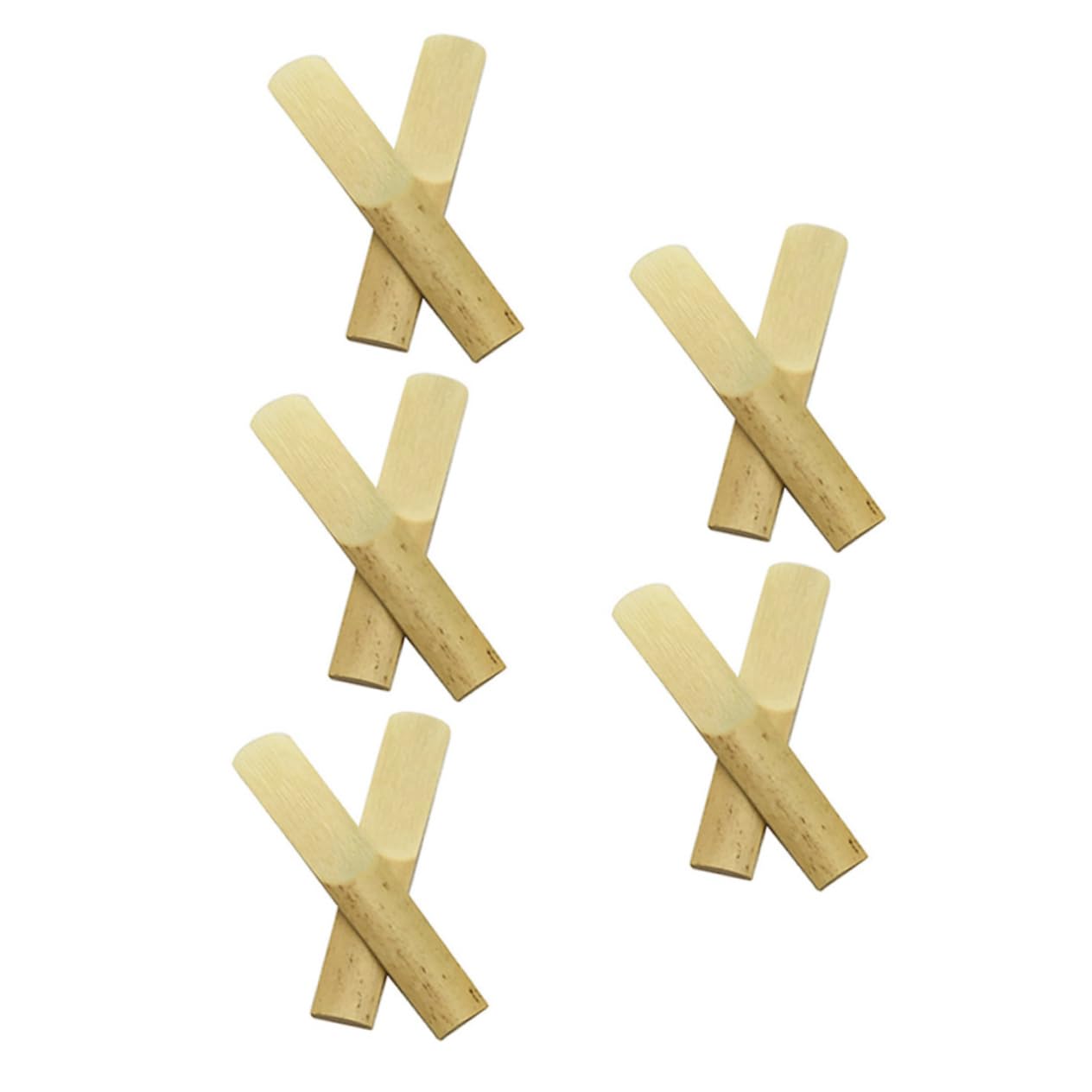 HANABASS 10pcs Durable Clarinet Reeds for Easy Replacement Flexible and Compact Clarinet Accessories for Musicians Seeking Quality Sound