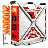 maXpeedingrods 3600W(Picco 20000W) Centrale Elettrica Portatile con App Resistente All'acqua,Ultra-Silenziosa (<30 dB(A)), Generatore Industriale per Saldatrici, Compressori, Campeggio ed Emergenza