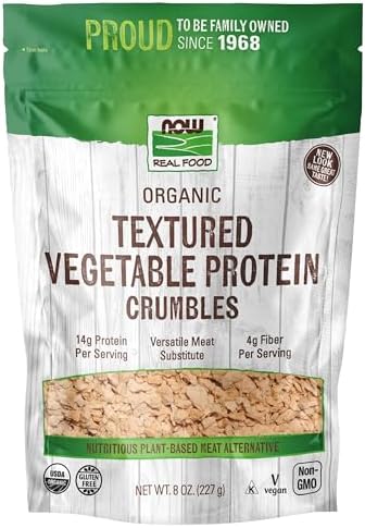 NOW Foods, Organic Textured Soy Protein Granules, Non-GMO, Versatile, Vegetable-Sourced Protein, 8-Ounce (Packaging May Vary) image 5