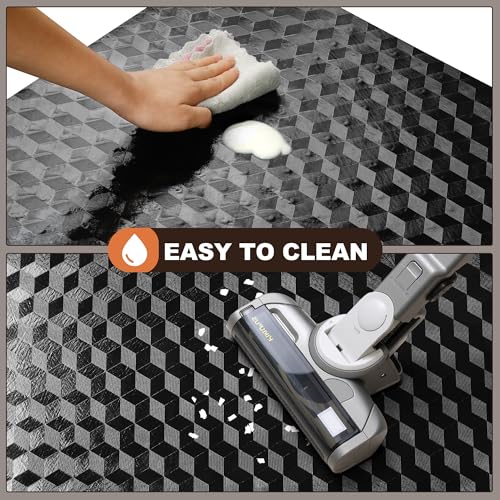 BesWin Office Chair Mat for Hard Floors, 48" x 60" Heavy Duty Large Computer Desk Chair Mats for Hardwood Floor, Anti-Slip Under Chair Floor Protector Mat for Home Office, Gaming - Black by BesWin - Image 3