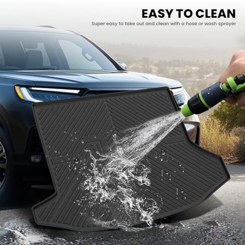 Image of LASFIT Trunk Mat with Backrest Mat for Chevy Equinox /GMC Terrain 2025-2027 | Only for Fuel, Not Fit EV, All Weather TPE Custom Fit Cargo Mat Trunk Liner with Backrest Mat, Easy to Wash, No-curling