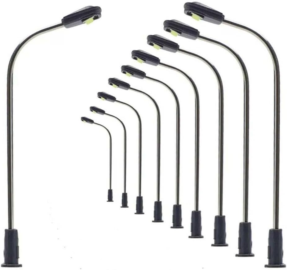 Warm White LED Street Lights, Suitable for N, for TT Gauge, lighting for Model Making on Railway & Building Layout