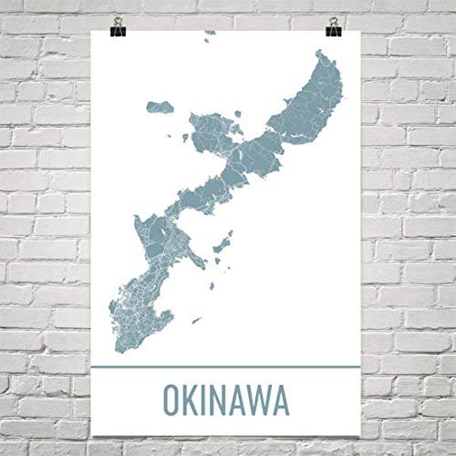 Amazon.com: Okinawa Map, Okinawa Art, Okinawa Print, Okinawa Japan