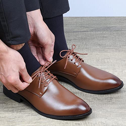 Image of Handshop 3 Pairs Dress Shoe Laces | 3 /32 inch Thin Round Waxed Shoelaces | Polished waxed sheen, tightly woven cotton, secure tie, for oxfords, derbies and chukka boots, 23 inch-63 inch sizes and 15 colors