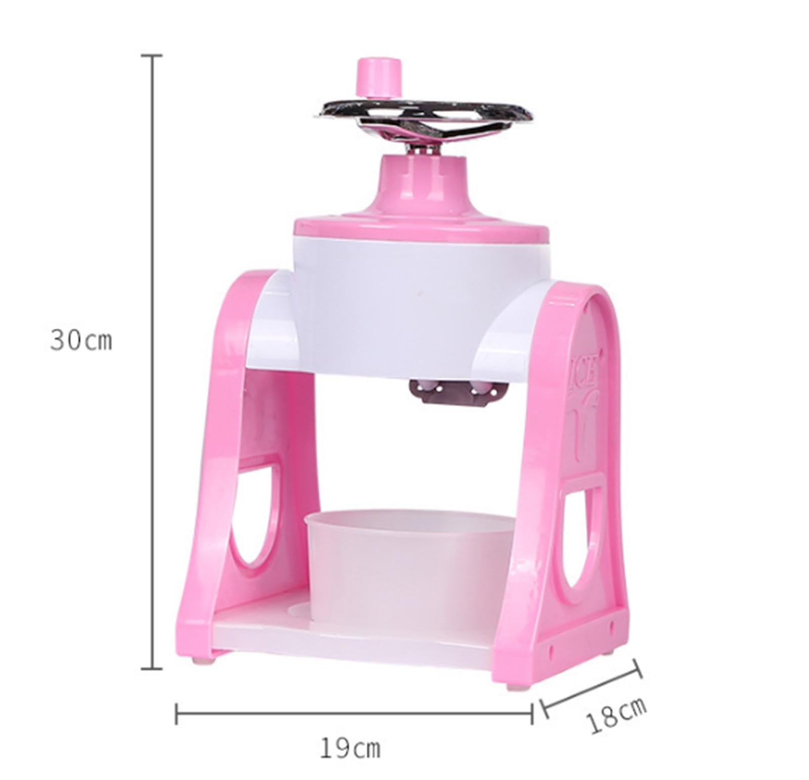 Máquina pequeña para raspar Hielo y Hacer Conos de Nieve, portátil, rotativa y Manual, Ideal para el hogar, Viajes y Exteriores. Fácil de Usar.