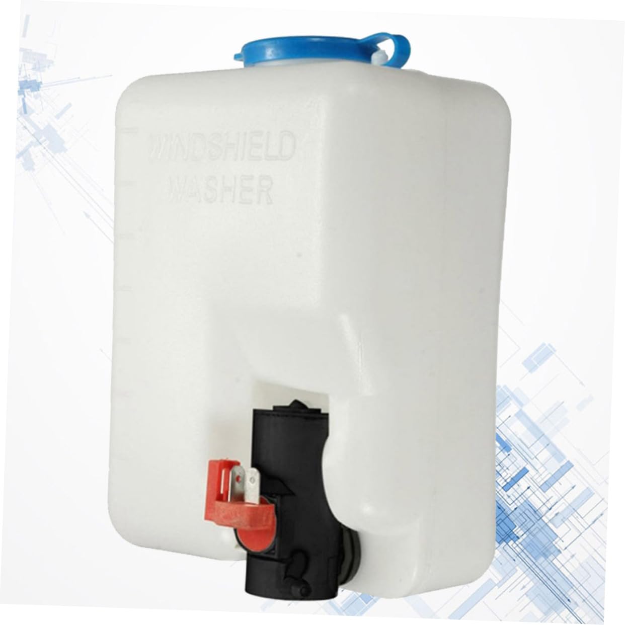 TOPBATHY Kit De Botella De Lavaparabrisas Para Coche De Bomba De Lavaparabrisas Depósito De Líquido y Sistema De Lavado De Limpiaparabrisas