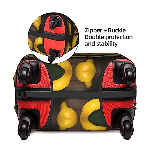 Housse de bagage Fresh Tropical Lemons protectrice lavable pour valise de 45 à 81 cm
