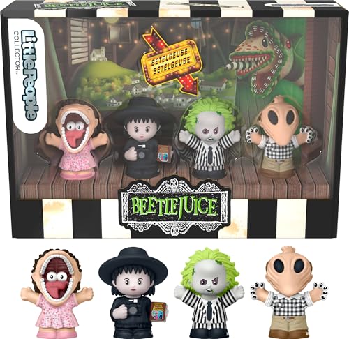 Little People Collector Beetlejuice Special Edition Set for Movie Fans 4 Character Figures in a Display Package