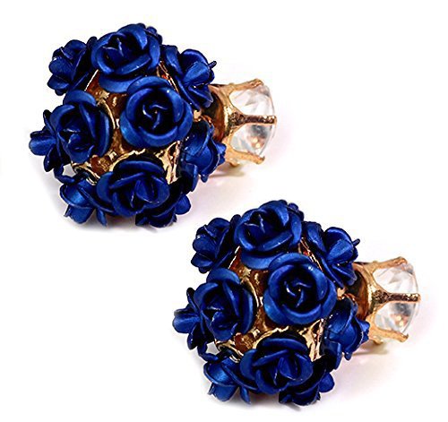 Yellow Chimes Designer Double Sided Fancy Wear Rose Earrings for Girls & Women… (B076ZGRTK7) Amazon Price History, Amazon Price Tracker