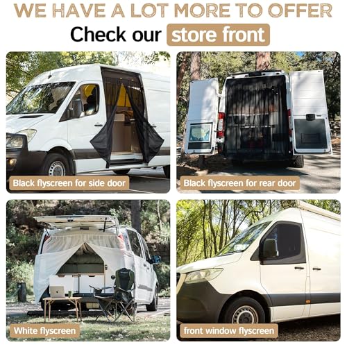 Living in a Bubble Insulated Blackout Mid Left Side Window Cover for Mercedes Sprinter Van Year 2007-2026 170" Length LWB & XLWB, NCV3 & VS30 (Bare Metal Frame) by Living in a Bubble - Image 9