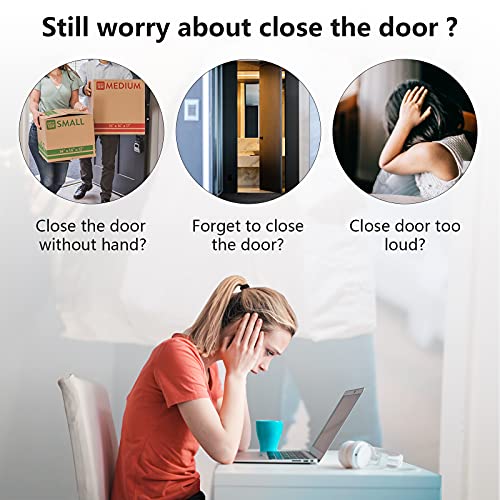 Rierdge Adjustable Spring Storm Door Closer, Automatic Door Closers Hinge, Heavy Duty Safety Spring Door Closer For Residential Commercial (Steel Color) #TOP1