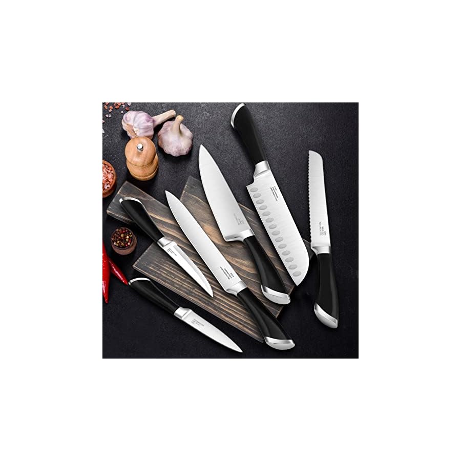 Knife-Block-Set-for-Kitchen-E-far-17-Piece-High-Carbon-Forged-Stainless-Steel-Knife-Set-Includes-Chef-Utility-Paring-Steak-Serrated-Bread-Santoku-Knife-Sharpener-Full-Tang-Design Knife Block Set for Kitchen, E-far 17-Piece High Carbon Forged Stainless Steel Knife Set Includes Chef Utility Paring Steak Serrated Bread Santoku Knife Sharpener - Full Tang Design