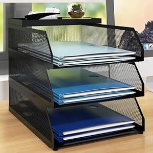 PUNCIA Dokumentenablage A4 Briefablage 3 Ablagefächer