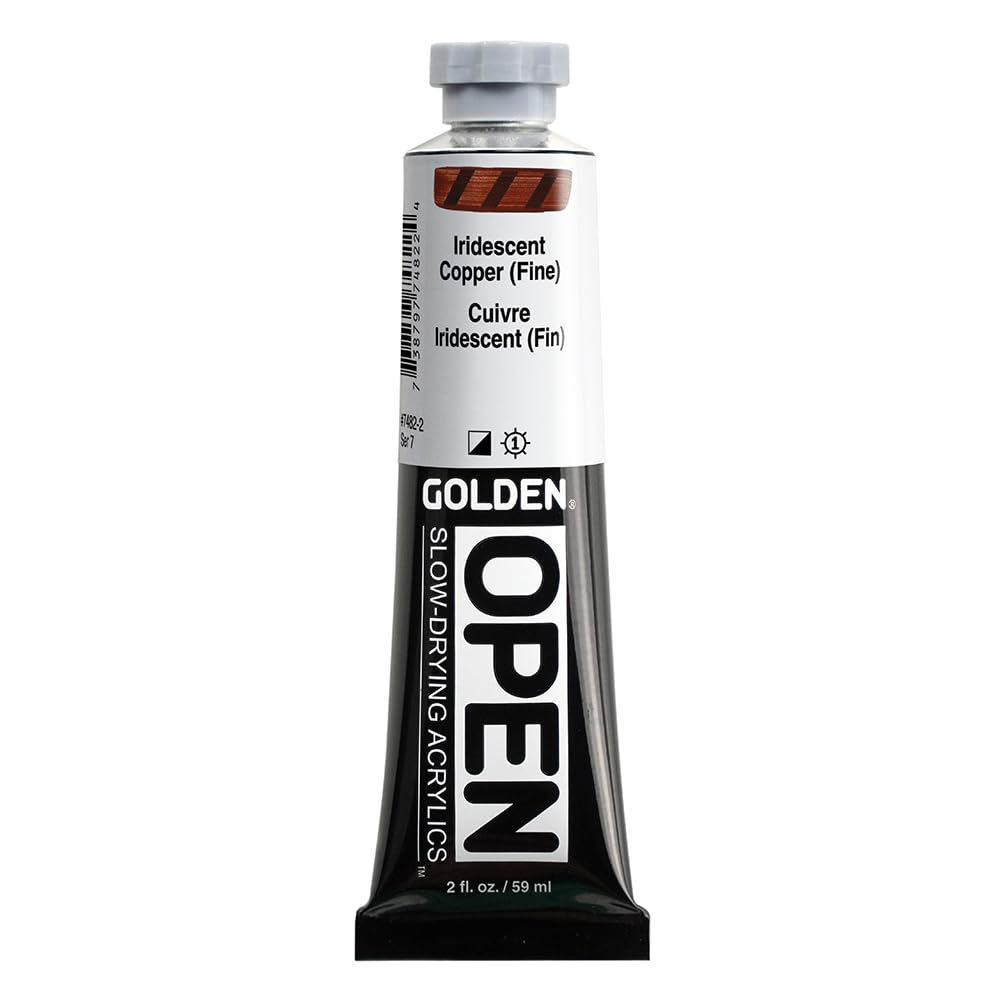 Peinture acrylique Golden Open cuivre pour réussir de parfaits fondus