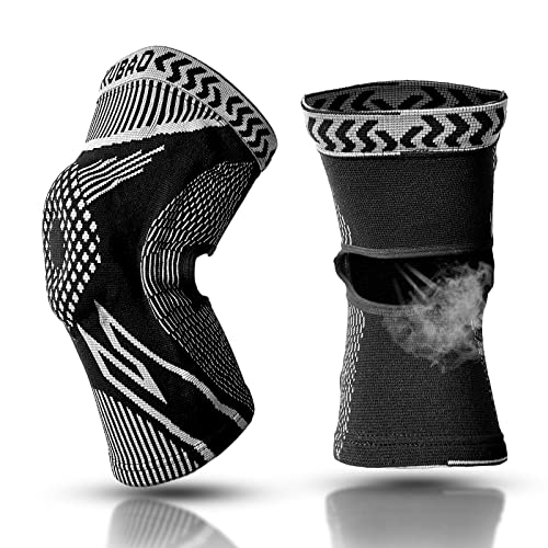 Kubao Knee Brace For Patella Dislocation Meniscus Tear Brace For Women Patellofemoral Knee Brace Plus Size Knee Braces For Knee Pain Soft Knee Brace Support Knee Brace Black Large #TOP6