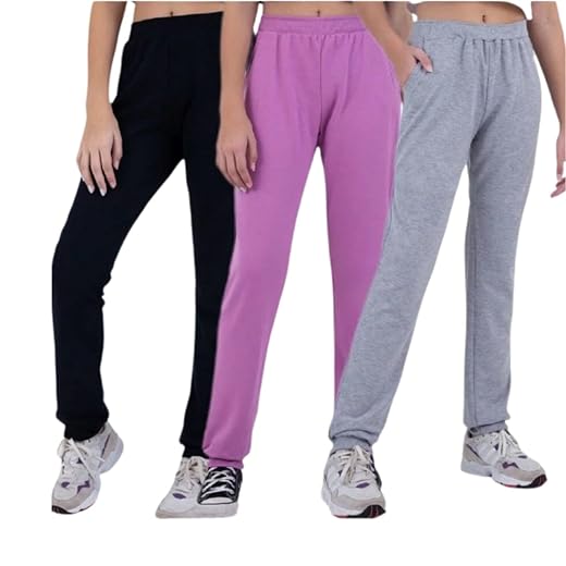 KIT 3 Calças de Moletinho Infantis/Juvenis Femininas