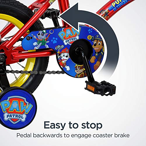 Nickelodeon Paw Patrol Bicycle With Training Wheels, 12-Inch Wheels, Red #TOP4