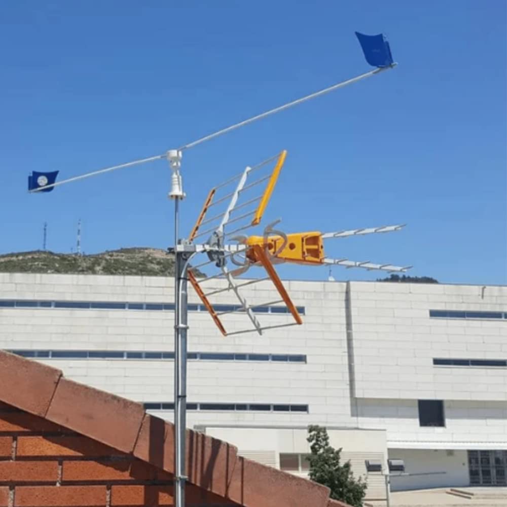 Remi Hogar Espantapájaros de Antenas para ahuyentar pájaros con garantía de fabricación EU | ﻿Eolo Destellante para Antena TV | Espantapájaros para Antenas de televisión