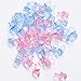 NiuZaiz 144 Pcs Mini Acrylic Blue Pink Mixed Baby Pacifier Table Scatter Confetti for Baby Shower Birthday Party DIY Decorations (Pink Blue Mixed)