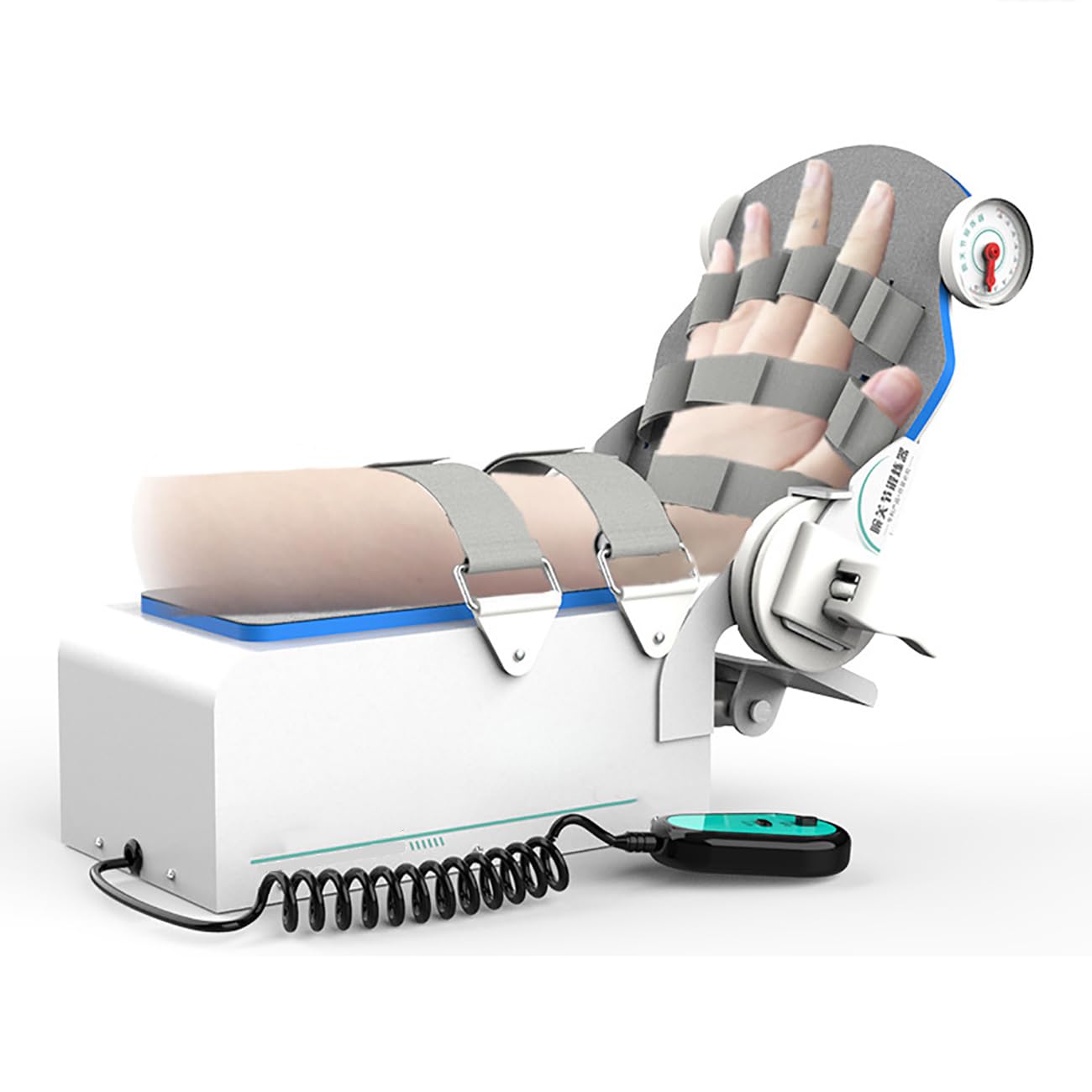 Dispositivo eléctrico de rehabilitación de articulaciones de muñeca, Ejercitador de articulaciones de hemiplejia por accidente cerebrovascular con control remoto, Férulas de mano fijas en reposo para