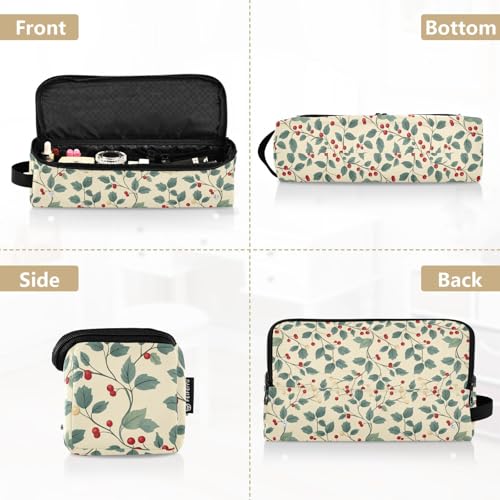 Bolsa organizadora de viaje para herramientas de cabello New Year Berries Marble resistente al calor para planchas, rizadores y accesorios de cuidado capilar miniatura 5