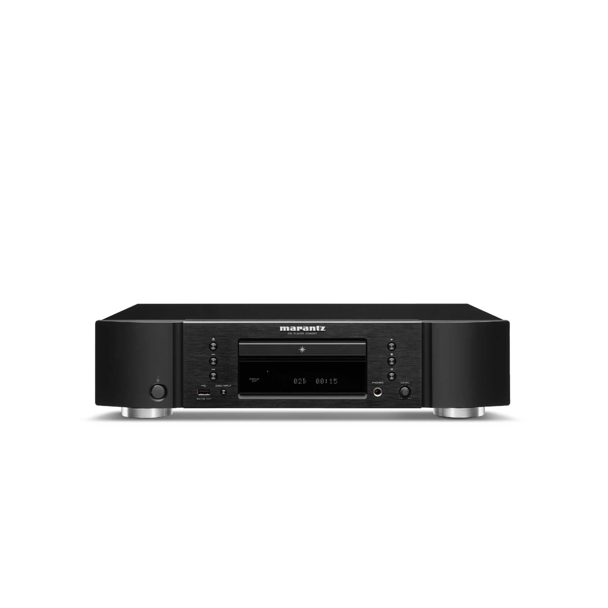 Marantz CD6007 HiFi CD Player, CD Player with CD and CD-R/RW Playback, USB, D/A Converter, Headphone Amplifier with HDAM-SA2, Gold-Plated Outputs, Black