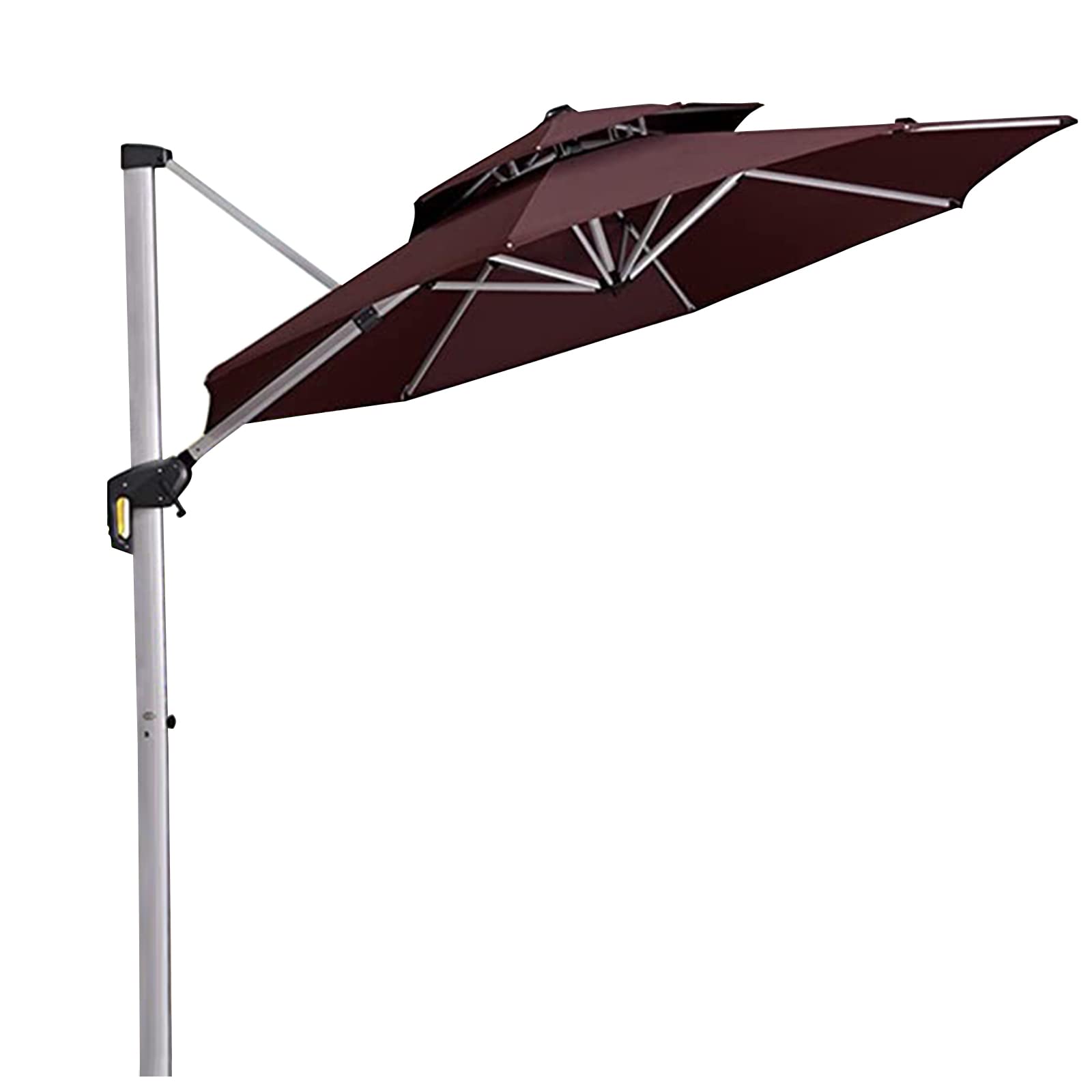WDSOPK Outdoor Market Cantilever Umbrella,Offset Hanging Patio Umbrella,for Lawn, Garden, Deck, Backyard,Pool,3.5 * 3.5m(size_name-3 * 3m)