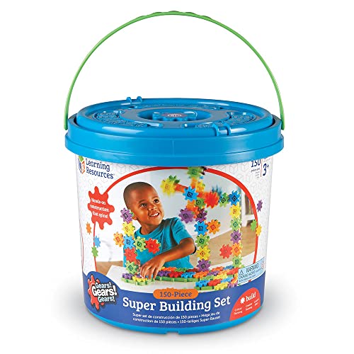 Learning Resources Gears! Gears! Gears! Super Building Set, 150 Pieces