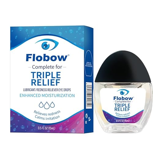 Eye Drops 15ML for Dry Eyes and Contact Lenses - Long-Lasting Relief for Visual Fatigue & Blue Light Protection, Improve Dryness & Reduce Eye Discomfort