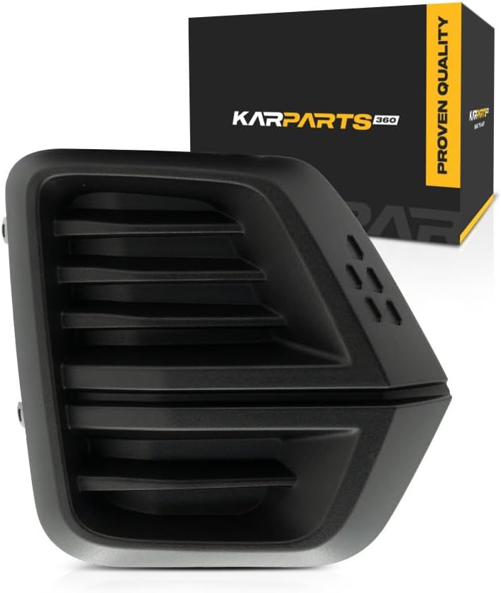 KarParts360 For Chevy Colorado 2023 2024 2025 Fog Light Cover Passenger Side | Front | Textured Finish | Black | Replacement For 84770645 | GM1039314