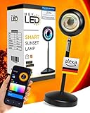 lampe sonnenuntergang 🌈 16 MILLIONEN FARBEN – Kreieren Sie eine atemberaubende Atmosphäre mit einer Vielzahl von Farb- und Helligkeitsoptionen, die über die App einstellbar sind. Ob als Sunset Light oder Sunrise Lamp, schaffen Sie authentische Stimmungen in jedem Raum.