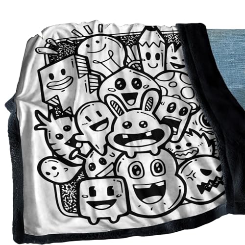 Generico Färgfilt - 150 x 127 cm Varmt Täcke För Soffa | Tvättbar Handfärgad | För Tonårsflickor Kvinnor Vinter Soffa Födelsedag Utomhus Camping