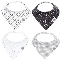 Algopix Similar Product 18 - Parker Baby Bandana Drool Bibs  4 Pack