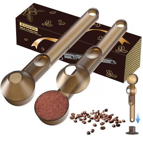 Image of 2 Pcs Coffee Scoop with Funnel for Reusable K Cup, 2 TBSP Measuring Spoon