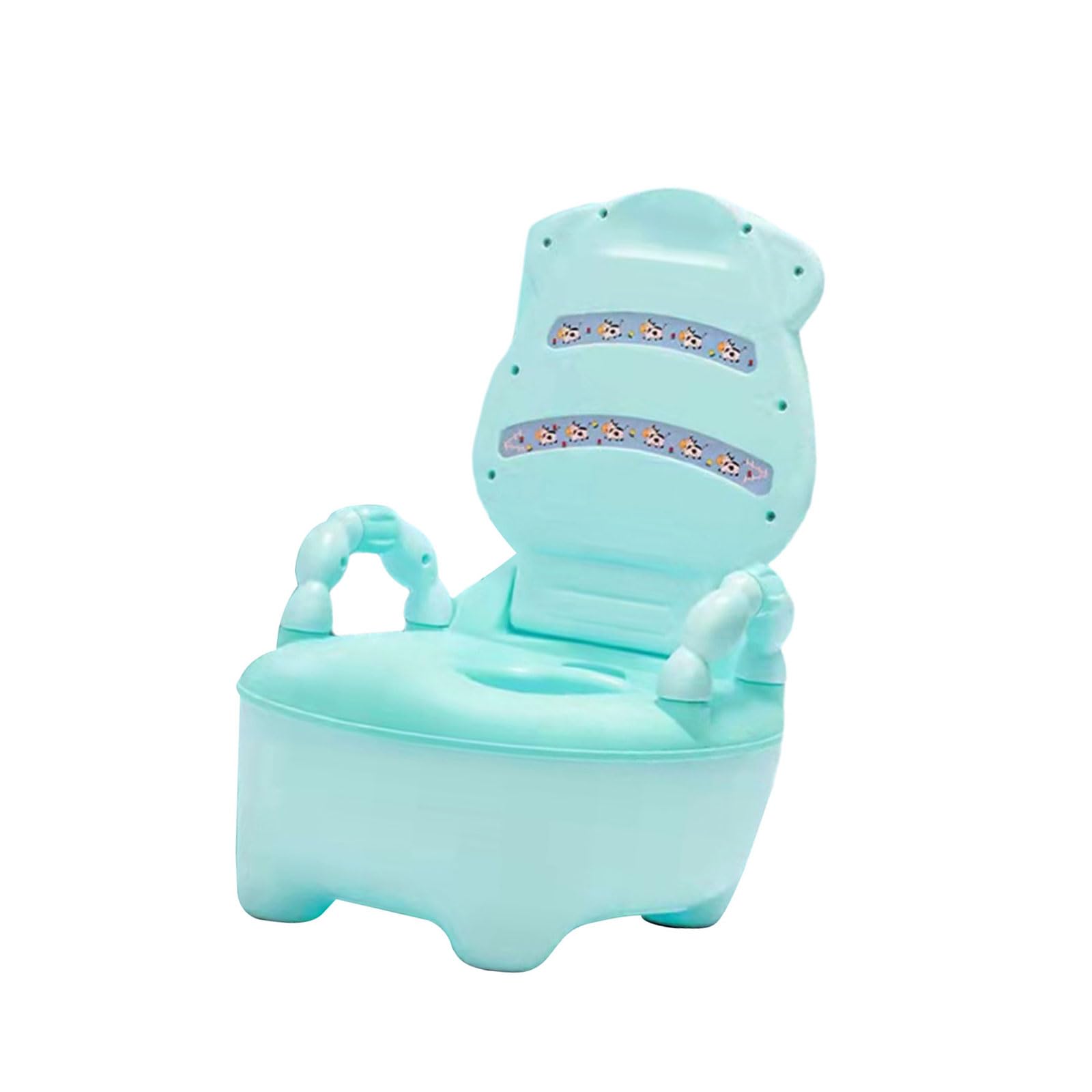 Töpfchen Cartoon Baby Toilettentrainer, tragbare Trainingstoilette für Reisen, stabiler Boden, rutschfester Töpfchen Trainingsstuhl, Urinal Eimer