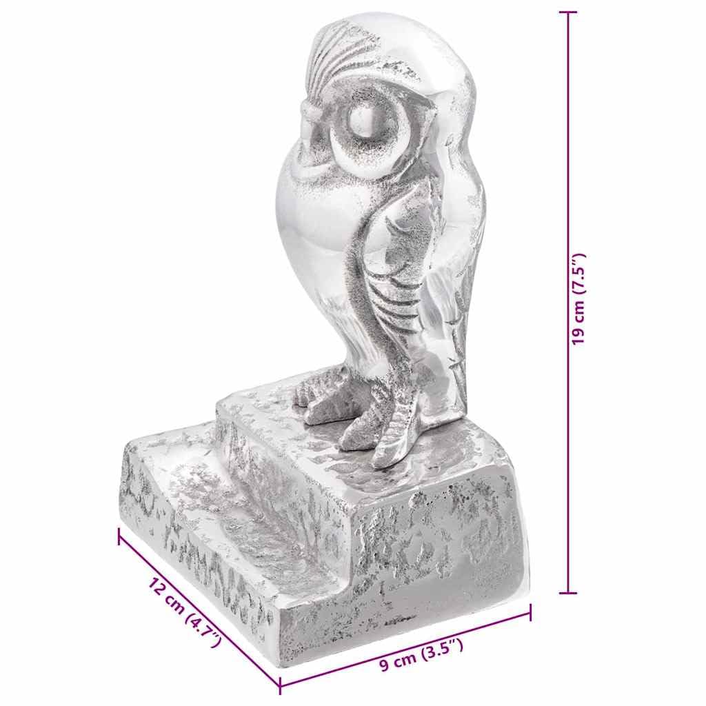 Buchstützen 2er Set aus Aluminium, Hochglanz Silber, 4.7 x 3.5 x 7.5 Zoll, Dekoratives Regal-Accessoire für Büro und Wohnzimmer