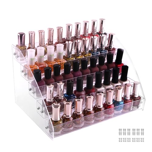 Boîte de rangement transparente en acrylique à 5 niveaux pour lunettes de soleil, parfum,...