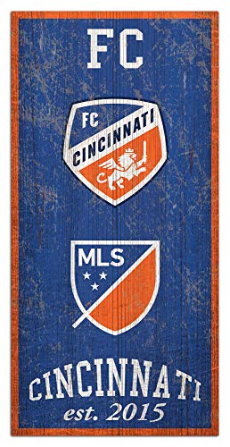Fan Creations MLS FC Cincinnati Unisex FC Cincinnati Heritage Sign, Team Color, 6 x 12