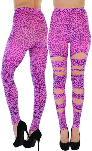 Image of ToBeInStyle Women's Slashed Ripped Shredded Distressed Hosiery Tights Leggings Music Festival