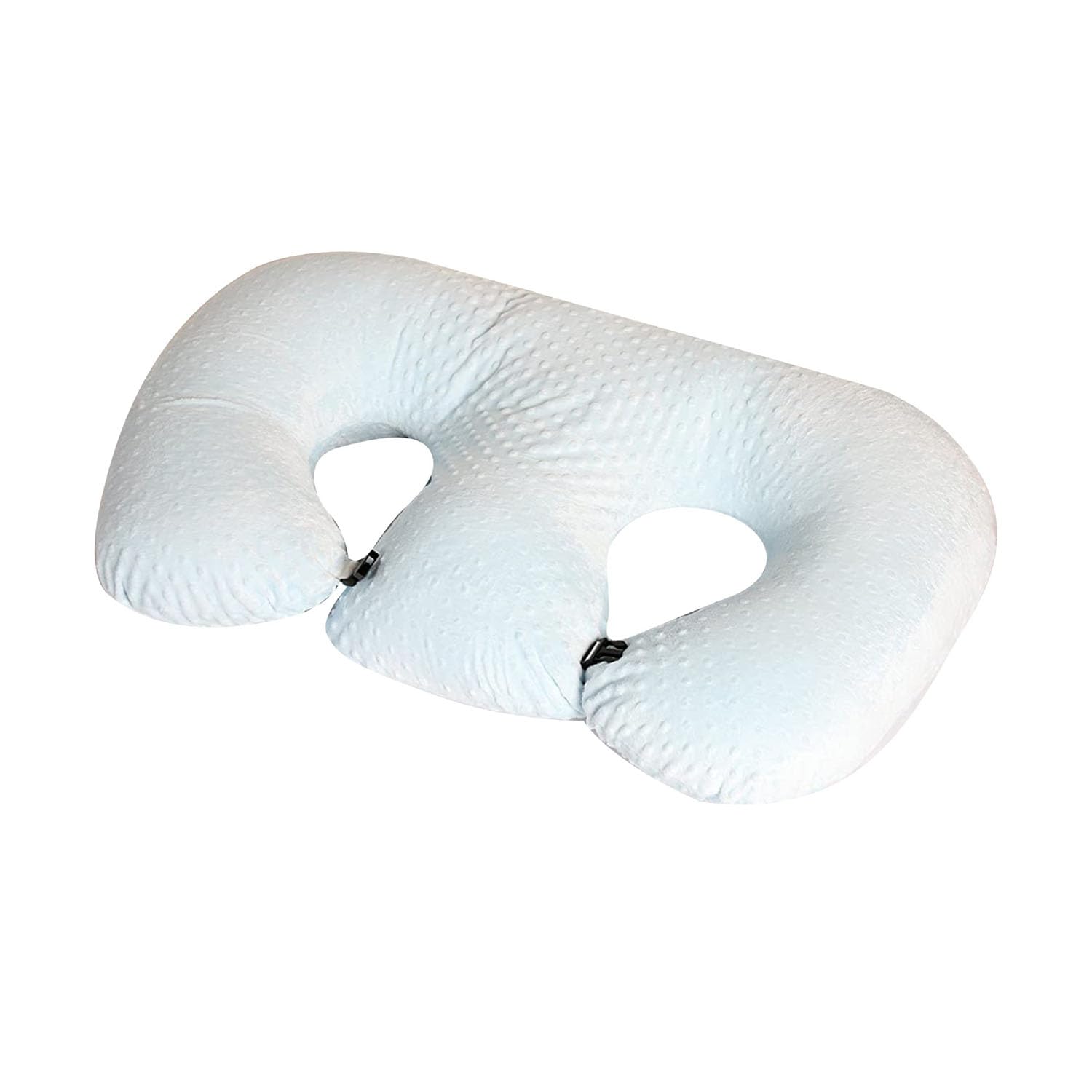 Almohada de lactancia multifuncional para gemelos, apoyo de lactancia para mujeres embarazadas, lavable a máquina, almohada de apoyo doble de tela de algodón