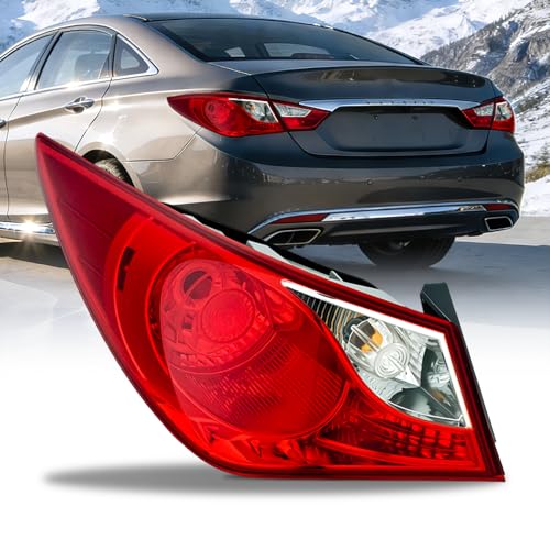 Nilight Taillight Assembly Compatible with 2011 2012 2013 2014 Hyundai Sonata Sedan 4-Door Outer Tail Light OE Style Rear Lamp Replacement Driver Side by Nilight - Used condition - US$61.13