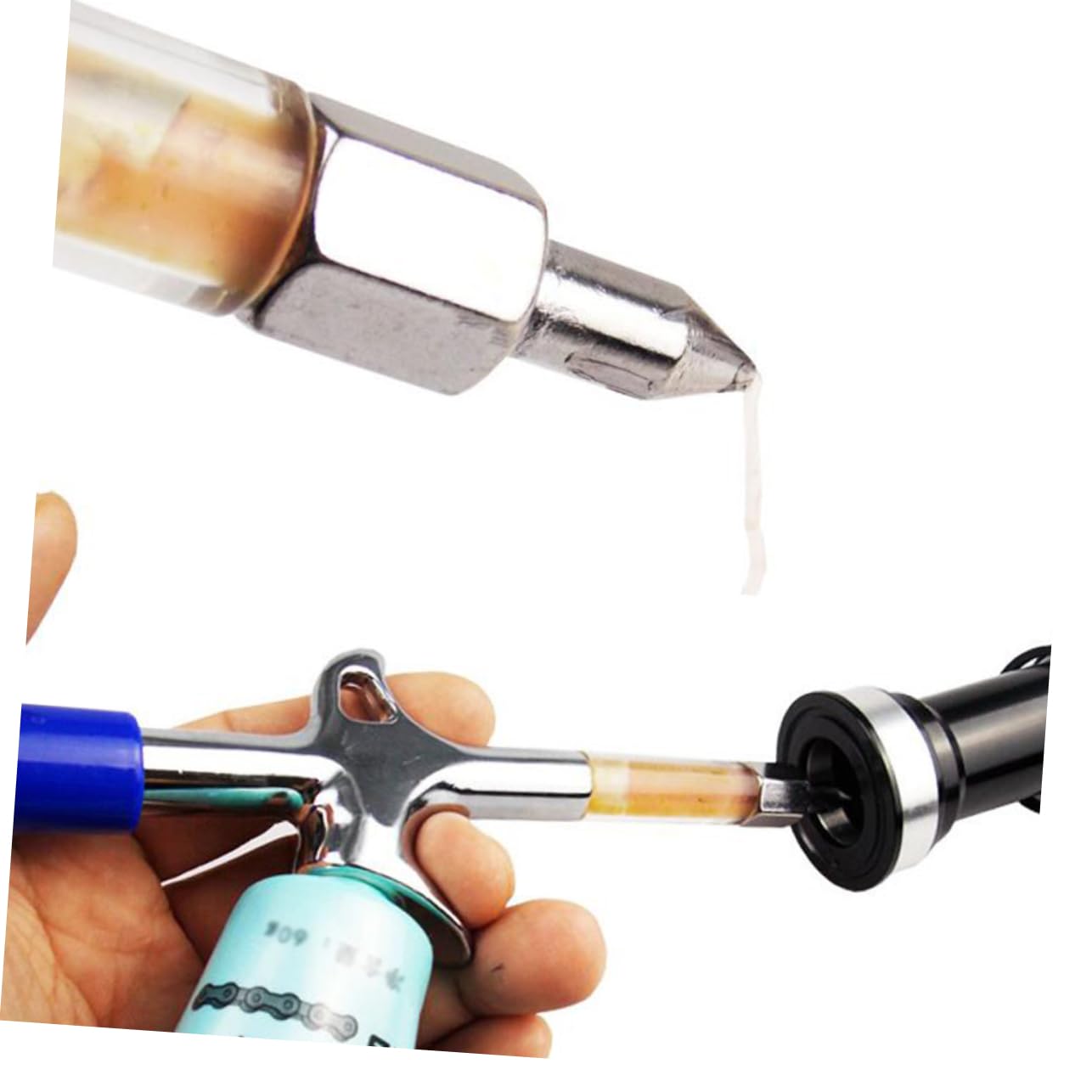 iplusmile 3piezas Engrasador De Bicicleta Para Cojinetes De Rendimiento Para Mantenimiento De Bicicletas De Montaña y Ruta Manejo Ergonómico y Protección Para Pedales Hubs y Rosqueadas