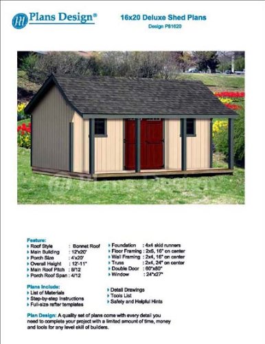 16' x 20' Guest House / Garden Storage Shed with