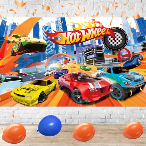 Race Car Birthday Banner 5936 Inches Race Car Backdrop Racing Theme Birthday Party Decorations for Boy Men Large Game Theme Photo Backdrop Prop Party Supplies.