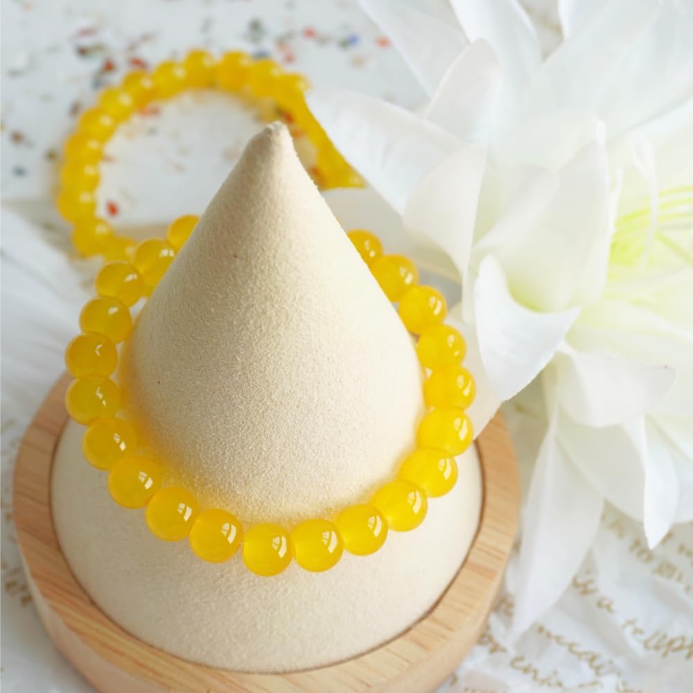 Jabrand Yellow Glass Beads Bulk, 8mm Glass Beads for Barcelet and Jewelry Making DIY Crafts (360pcs) - Image 5