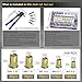 Pressure Rivet Nut Tool Kit, 430Pcs Metric Rivet Nut Combination (M8/M6/M5/M4/M3), Suitable for Furniture, Decoration, Automotive, Marine and Industrial Applications