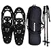 FLASHTEK 21/25/30 Inches Light Weight Snowshoes for Women Men Youth Kids, Aluminum Terrain Snow Shoes with Trekking Poles and Carrying Tote Bag