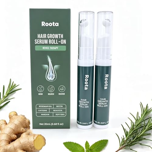Roota Hair Growth Serum Roll On Nourishes Scalp for Thicker Hair Revival Serum for Thicker Healthy Hair
