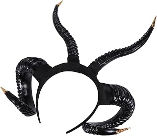 LIFKOME Hair Ties Claw Headband Horns Headband Funny Headband Demon Horns Halloween Hair Band Cosplay Goat Horn Hair Elastics